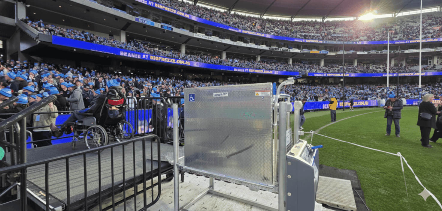Portable wheelchair lift