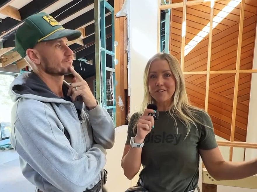 Kyal and Kara at their Shelly Beach renovation